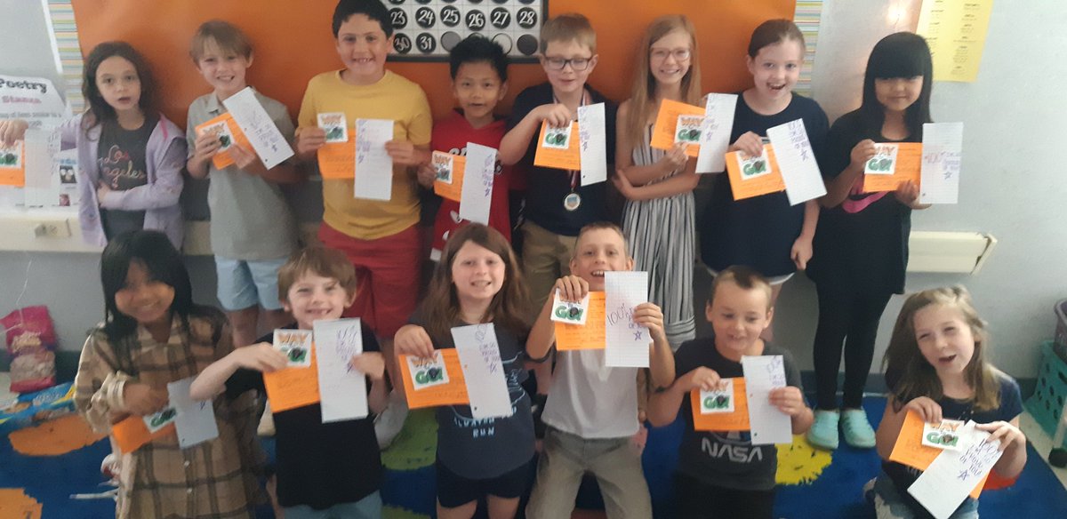 Such an honor to celebrate these amazing 2nd graders. They received a positive office referral for earning a 100% on their spelling test! Way to go!! <a href="/AlvatonElem/">Alvaton Elementary</a> <a href="/mrswestbrook_/">Molly Westbrook</a> #AESPride