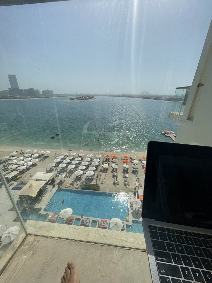 WFH is cute but I’d rather Work From the Palm #menastartups where you guys at?