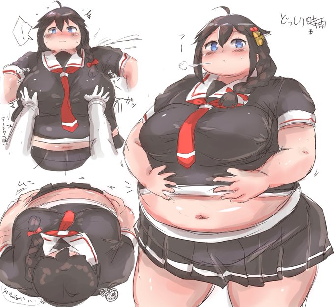 しぐれさん進水日ときいて。昔のラフ描きを今の技術で塗りました 