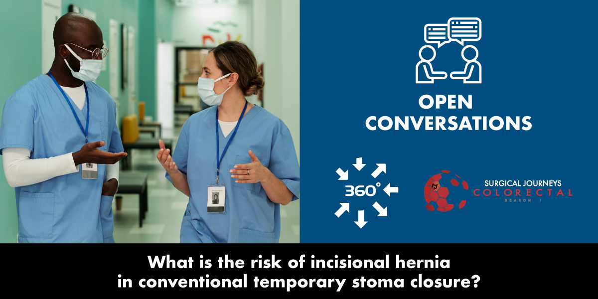 AISChannel's tweet image. What is the risk of incisional hernia in conventional temporary stoma closure?

Enter the #OpenConversation section of #Colorectal360 and join discussions with experts from all over the world!

Why not start now?
aischannel.com/forum/the-risk…