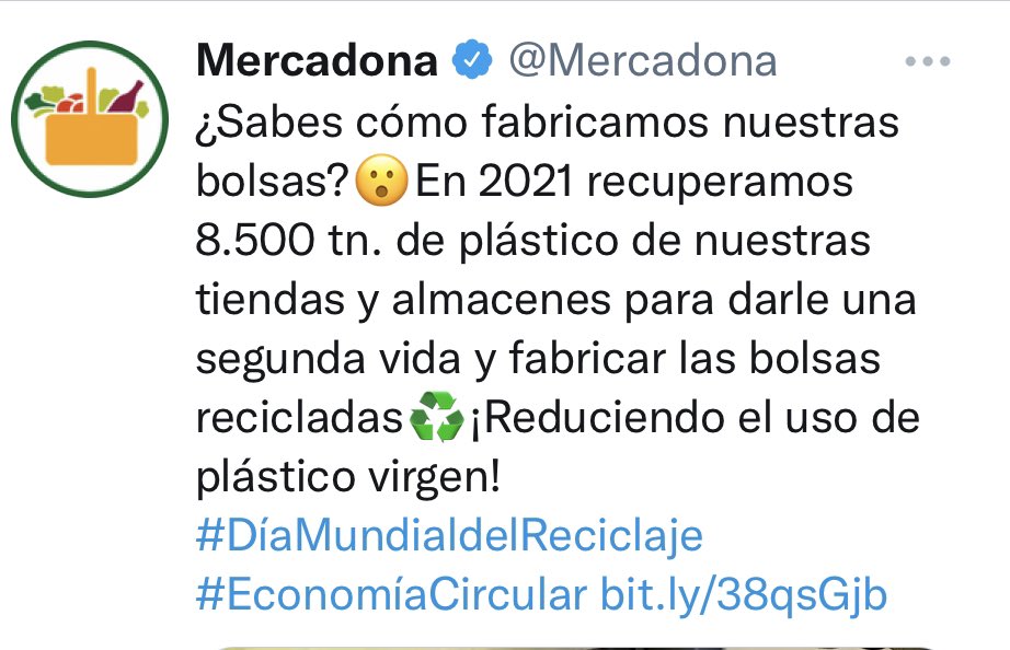 Hoy tenemos greenwashing de oferta en el <a href="/Mercadona/">Mercadona</a>