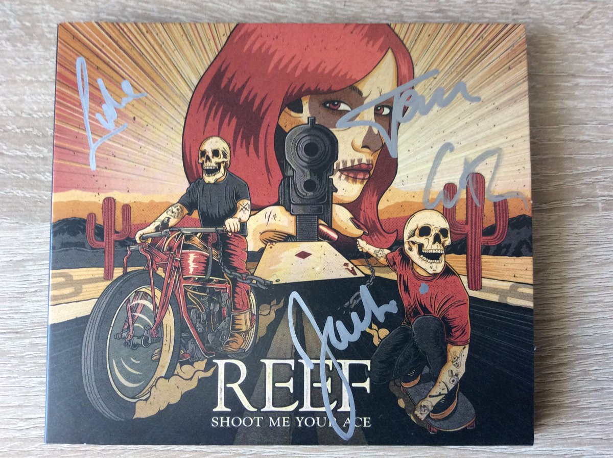 rocktoday1's tweet photo. #Competition @reefband new album #ShootMeYourAce is absolutely incredible! Check out our interview with frontman @mrgarystringer at https://t.co/zv8QxjzL2G &amp; read about how it all came together. For a chance to win this #SIGNED copy, follow @rocktoday1 &amp; Retweet this message! https://t.co/ru6ngx6O45