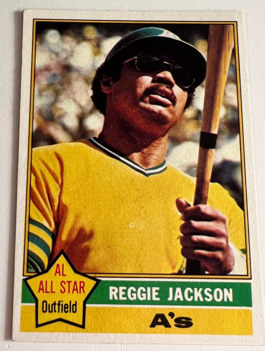 Excited to share this item from my #etsy shop: 1976 Topps Baseball Reggie Jackson #500, Oakland A’s #vintagetopps #reggie #vintagebaseball #sportscards etsy.me/37Vl4EP
