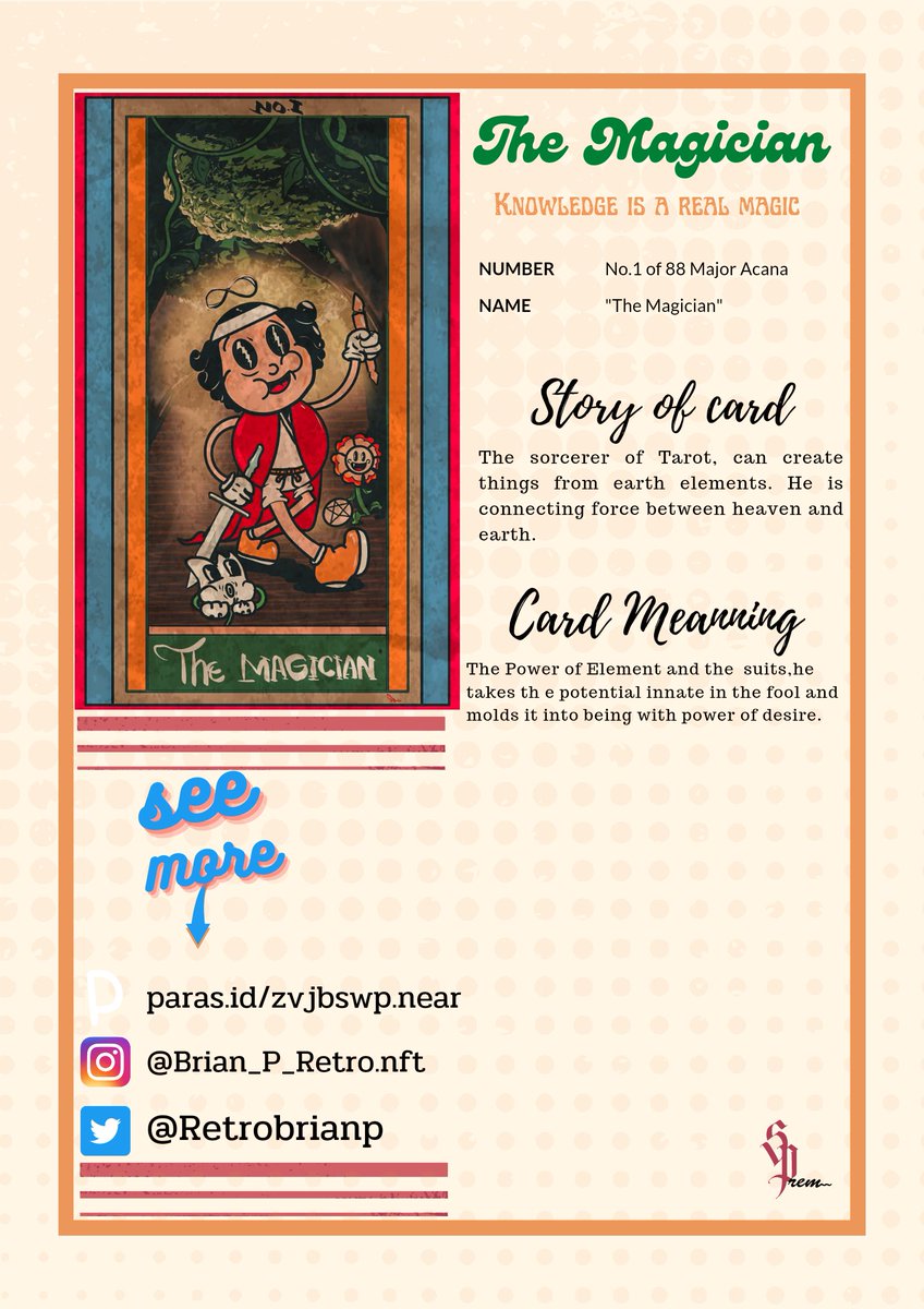 RetroBrianp's tweet photo. Meet The Magician of Tarot 
No.1 of Coll3ction 
พ่อหมอแห่งคณะทาโรต์
#NFTTHAILAND #NFTCommmunity #NFTcollections #NFTMarketplace https://t.co/rmnLXeYspg