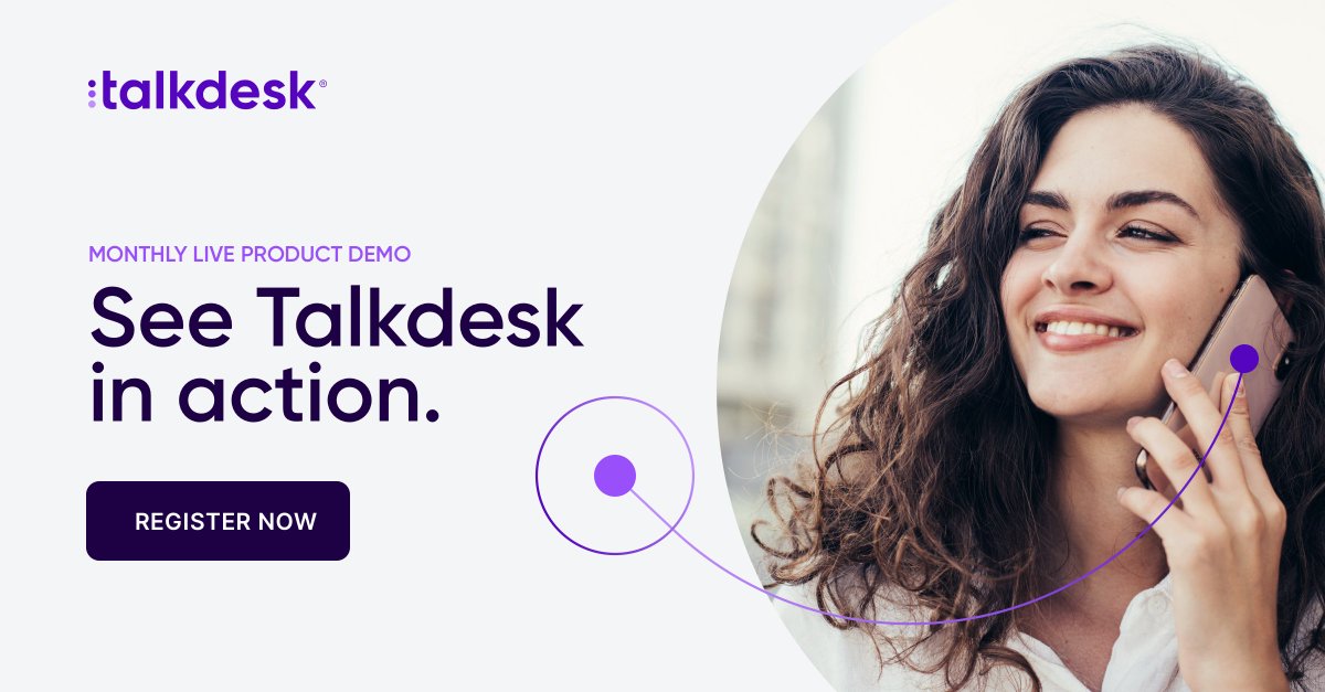 Curious about Talkdesk CX Cloud? ☁️ Join our live session and Q&A tomorrow for an overview of the solution. Register here 👉 bit.ly/3A3Nuq0 #CX #cloud #contactcenter