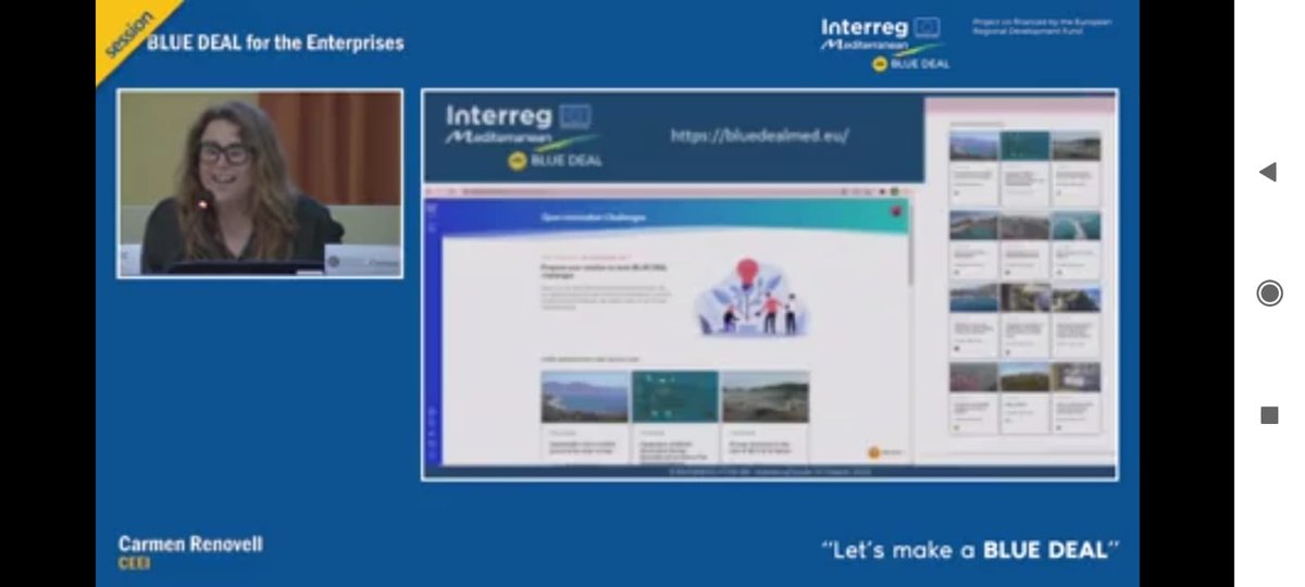 bluedeal_med's tweet photo. #BDFinalConference #OIChallenge
🗣️@mamenrenovell is presenting for the first time the website created by the project to disseminate the work carried out by the companies and entities that have participated in the Open Innovation Challenge
#bluegrowthcommunity https://t.co/mJ1GupY9HA