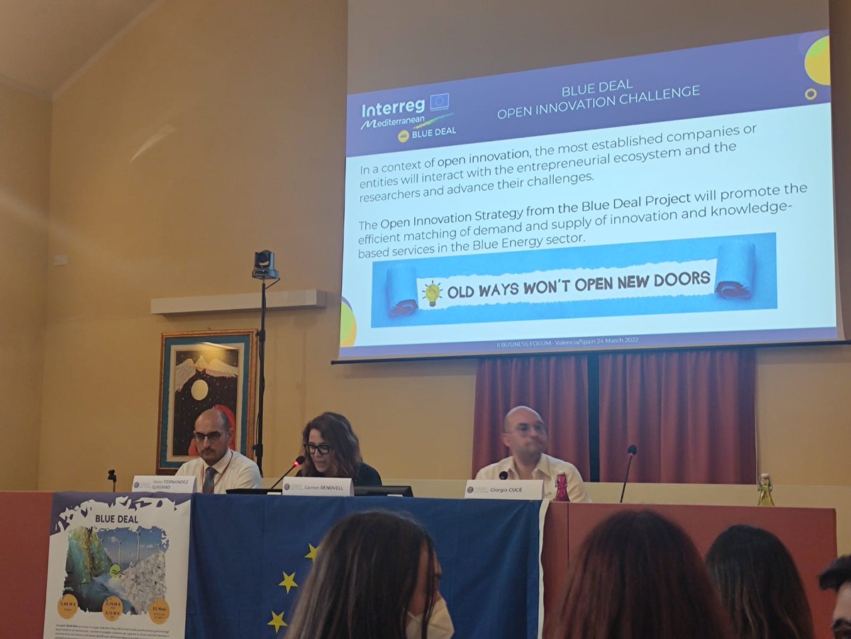 bluedeal_med's tweet photo. #BDFinalConference #OIChallenge
🗣️@mamenrenovell is presenting for the first time the website created by the project to disseminate the work carried out by the companies and entities that have participated in the Open Innovation Challenge
#bluegrowthcommunity https://t.co/mJ1GupY9HA