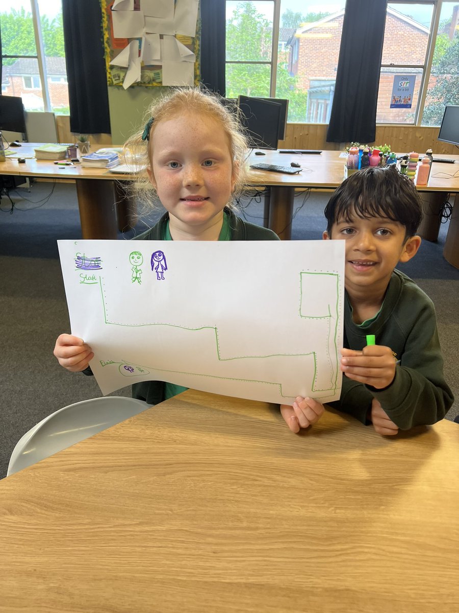Wye_WPA's tweet image. In maths today we enjoyed making mazes! We used our knowledge on position and direction to help our friends get from start to finish! #WatersideMaths