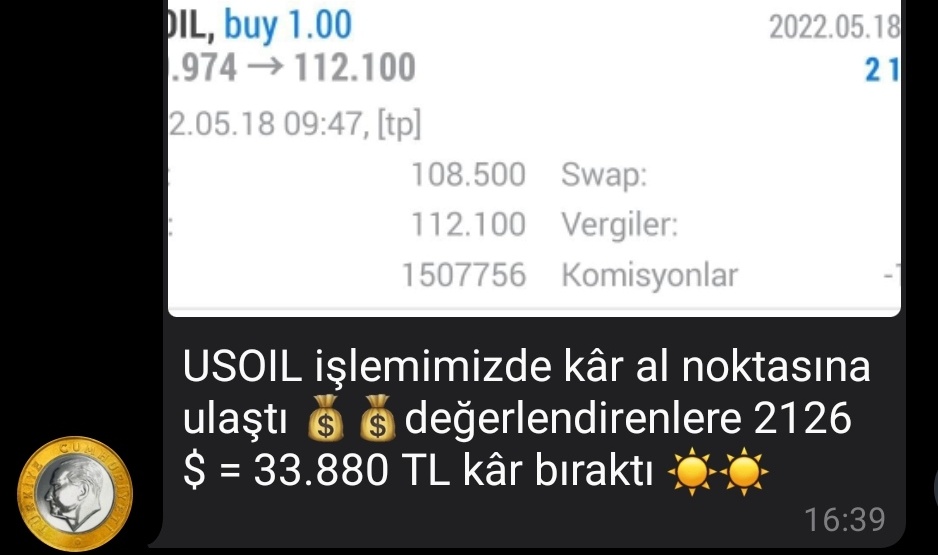 rockerfellerxau's tweet photo. Sadece bugün 2 işlemden 5000$a yakın para kazandık şartsız tahliyesiz tamamenÜCRETSİZ sinyal grubuma girmek isteyen bana mesaj atabilir.

Sohbete açık grup olduğundan dolayı önce saygıyı korumanız temennimiz sonra beraber kazanırız. #usoil #dax #altın #ons https://t.co/chd1dvSCda