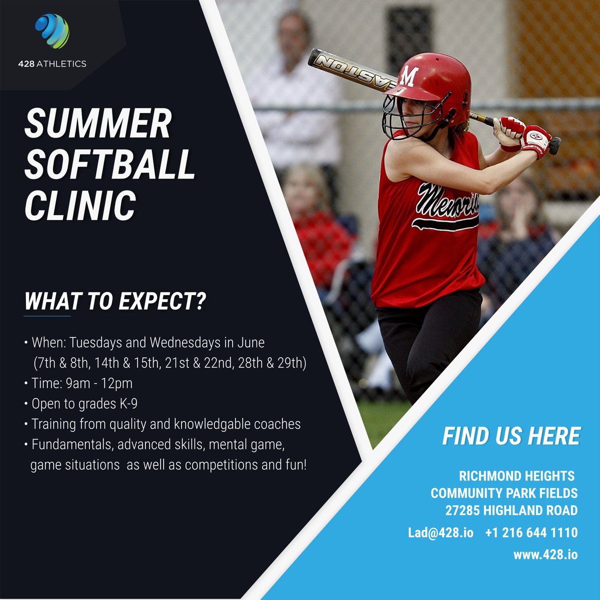 Summer Softball Clinic 🥎 
Register Here 👉 forms.gle/yT1ZwvTthQ2cQ5…