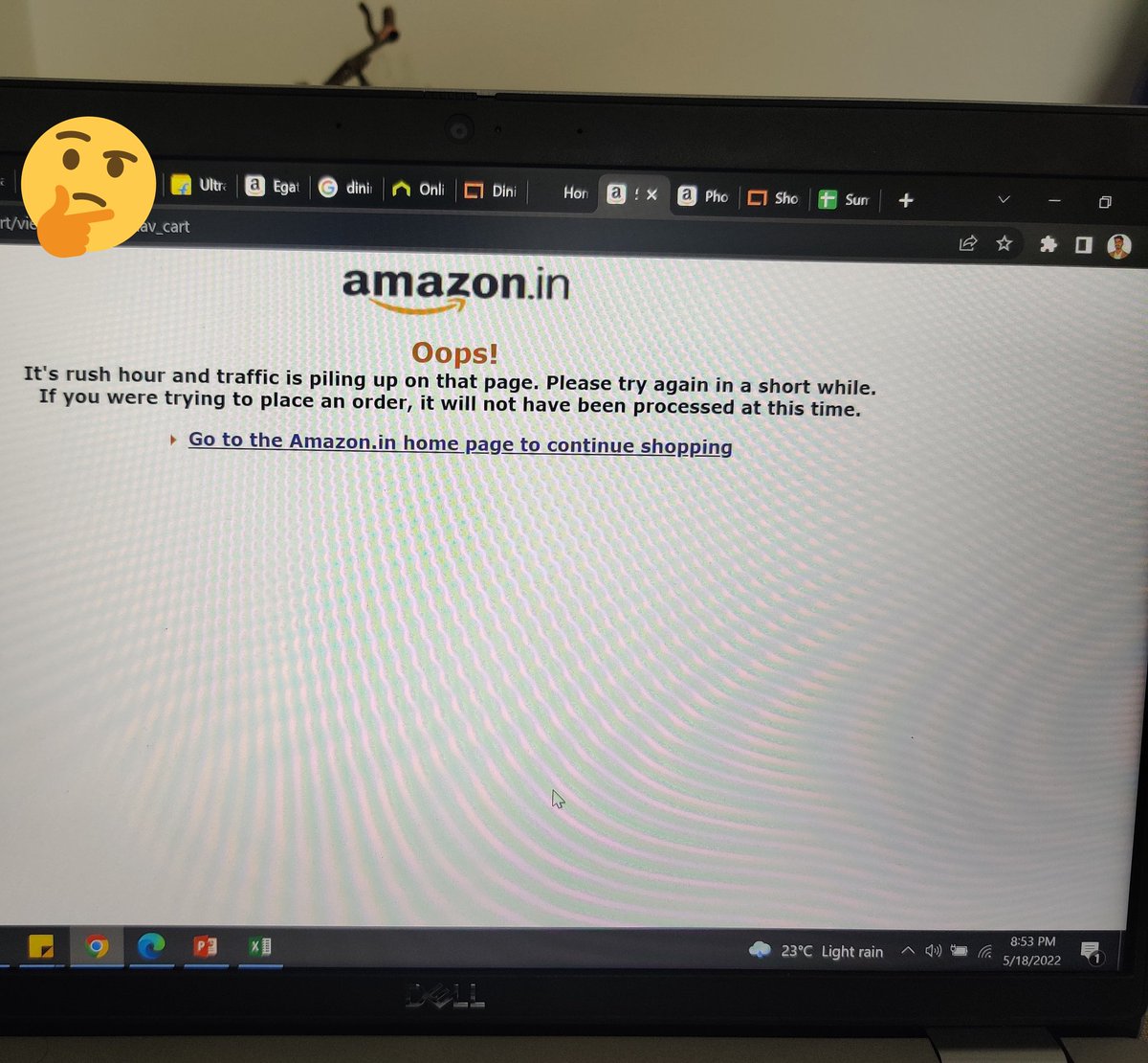 LabhSamir's tweet photo. @amazonIN Please don't behave like Bangalore traffic ..... #TrafficAlert #AmazonIndia https://t.co/AimxK4LeMx
