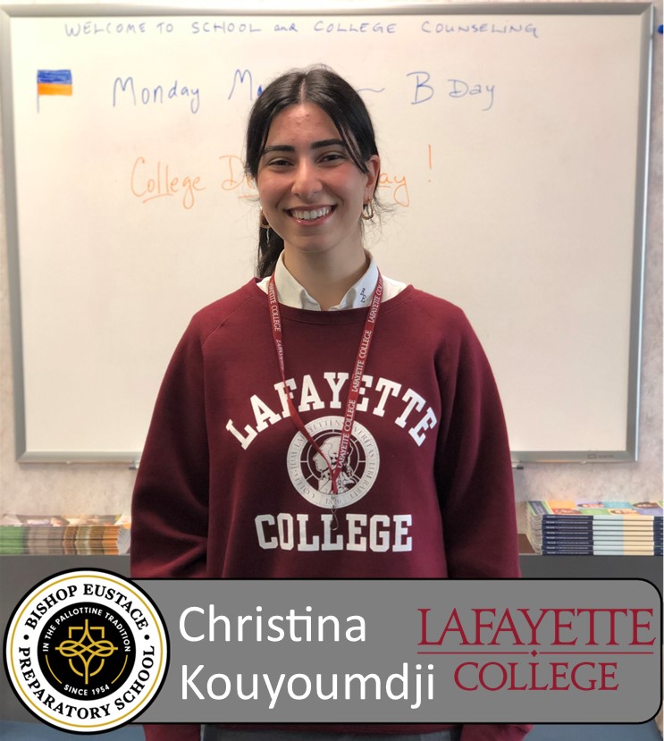 BEPCounseling's tweet photo. Another Leopard on the Loose....Cur Non (Why Not)?CONGRATULATIONS to Christina Kouyoumdji, who will be attending Lafayette College next year.  #RollPards
@BishopEustace https://t.co/d4luMNT93W