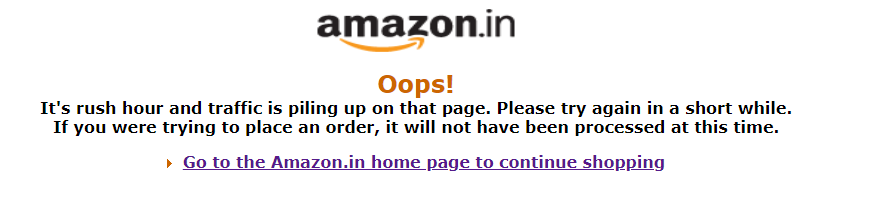 TheWrenchMate's tweet photo. Back to office traffic has affected @amazonIN too. #AmazonIndia https://t.co/G9WEzemiZo