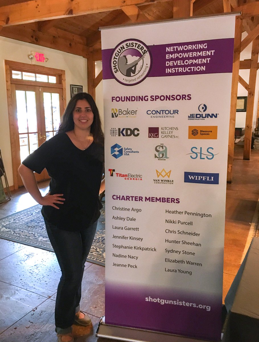 Van_WinkleCo's tweet photo. #shotgunsisters was a blast! This group is a supportive network of women who aren't afraid to bust clays and make connections while doing it. So proud to support the mission to empower women in #aecindustry and beyond! #networking #engineering  #architecture #construction https://t.co/tvM3vd1R21