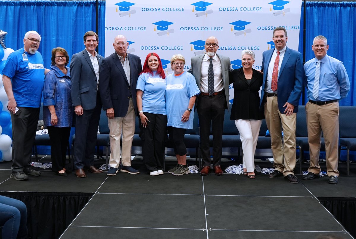 OdessaCollege's tweet photo. Odessa College is excited to announce the OC Promise program to our community. This program will ensure that a college education is a reality and funding is not a barrier for students who choose Odessa College. ๐ #OCPromise (1/4) https://t.co/w3uFdbUUPa