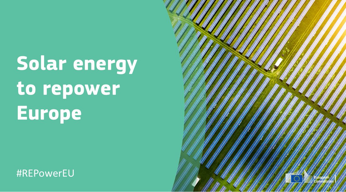 Massive, rapid deployment of #renewableenergy is at the core of the #REPowerEU Plan - the EU🇪🇺 initiative to put an end to its dependency from Russian fossil fuels. The EU ☀️ #SolarEnergy will be at the centre of this effort ➡️ europa.eu/!ndfpJB