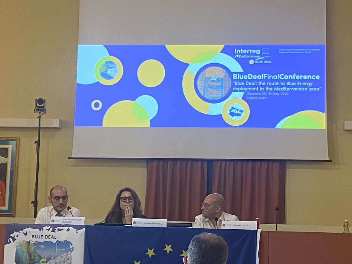 OTD_Claner's tweet photo. Y ahora Javier Fernández de @EnerOcean nos cuenta la solución ganadora que presentó la Universidad de Cantabria sobre la reducción del impacto paisajístico de la energía eólica marina #BDFinalConference https://t.co/kiAdm6Mwkn