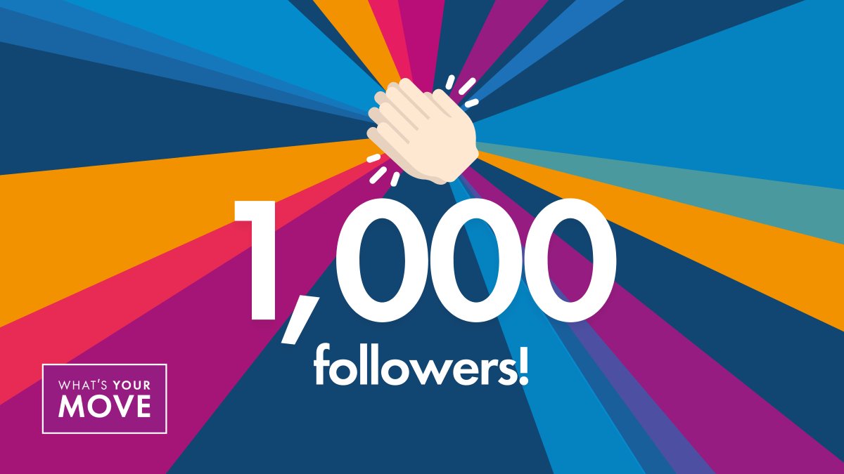 It's 1000 of us!👏🏻 Thank you very much for following our page - let's continue building this community and staying active! 🚶🏻‍♂️⚽⛹🏾‍♂️🏃🏽‍♀️🎾🚴🏿‍♂️🧘🏻‍♀️🏏🕺🏼🏊🏽
#WhatsYourMove