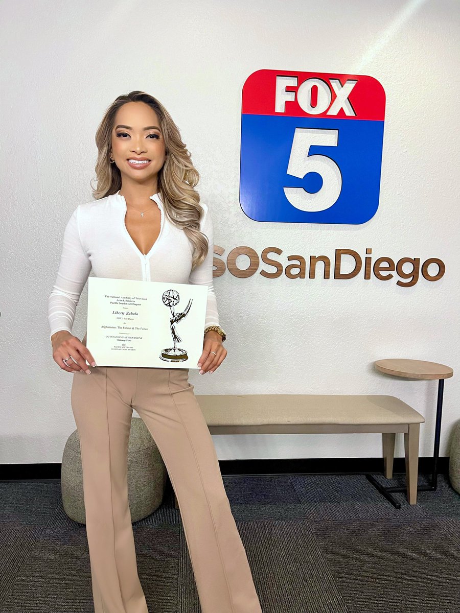 LibertyZSimmons's tweet image. Humbled by this #Military News #Emmy nomination for my coverage: “#Afghanistan: The Fallout & The Fallen”. I dedicate this to our 13 fallen service members & their families. Thank you for trusting me w your stories. I thank God & I’m grateful to share your stories @fox5sandiego