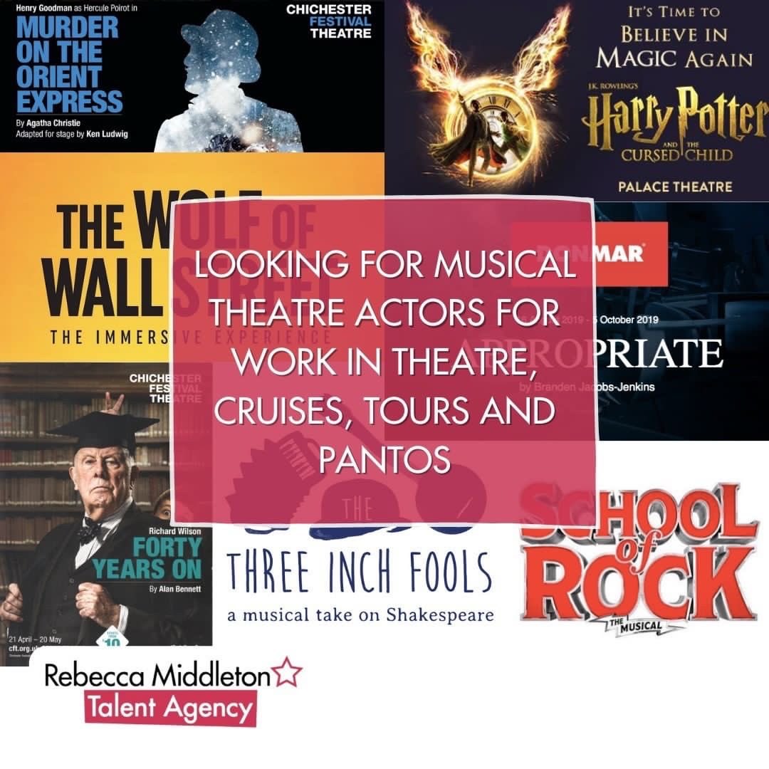 We are looking for Musical Theatre actors who are looking for work to join Middleton Talent. If you are interested please contact info@middletontalent.com with a recent head and shoulders photo, your name and location.📸 #seekingrepresantation #musicaltheatre #talentagency