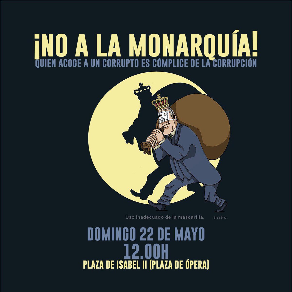 IU_Madrid's tweet photo. 👉Los borbones son unos ladrones.

#NiMonarquiaNiComplices ❤️💛💜 https://t.co/qtrKoBVazE