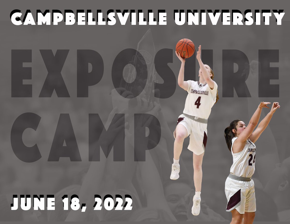 Exposure Camp is 1️⃣ month away‼️ Register online today‼️

📍Campbellsville University    
     (Powell Athletic Center) 
🗓 Saturday, June 18th 
⏱ 1:00 pm - 5:00 pm
👉🏻 8th - 12th Grade 
💲$50 per Player (Paid on Site) 
💻 Register Online 👇🏻
campbellsvilletigers.com/sb_output.aspx…