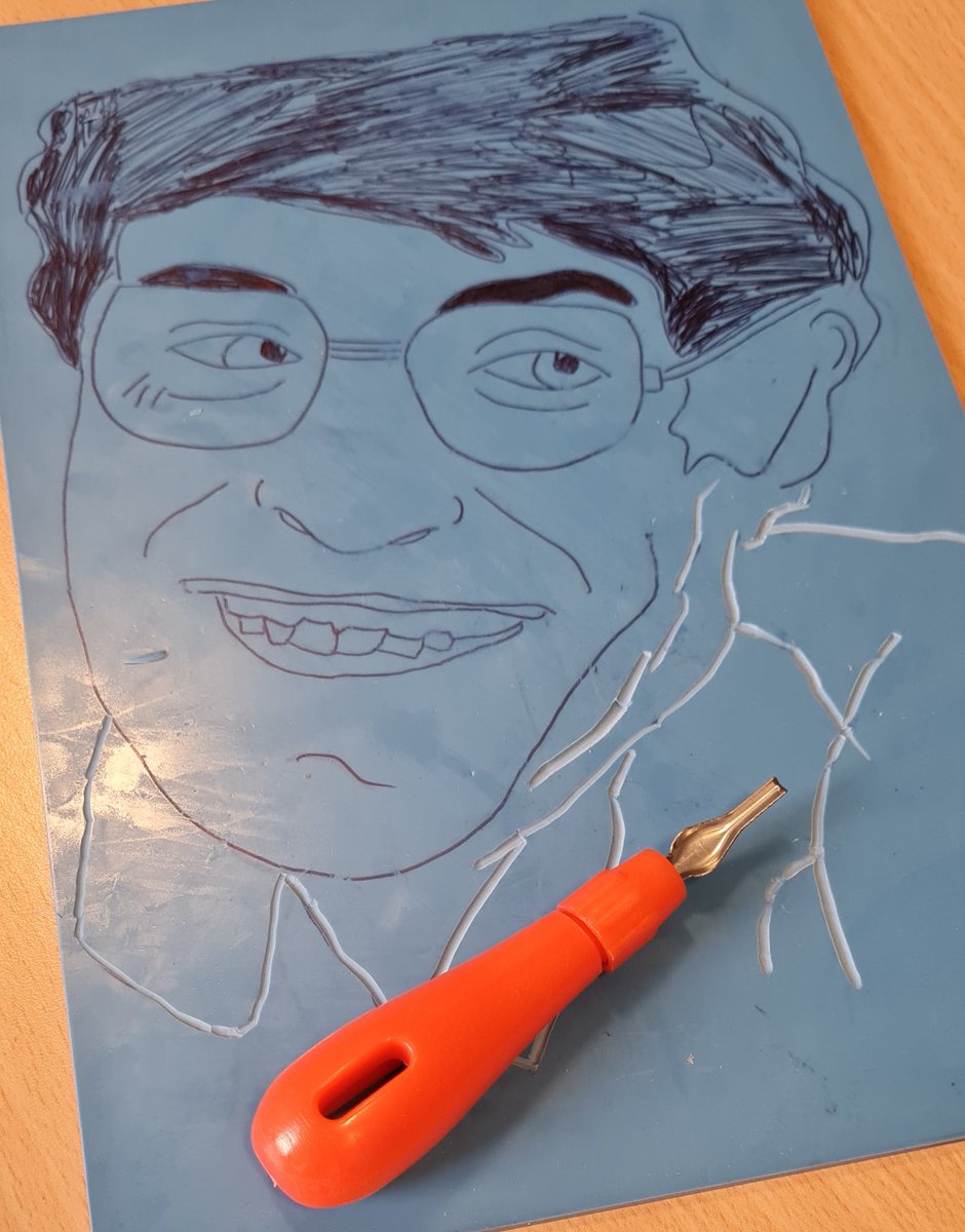 MrRichHarris's tweet photo. Strong pieces from this week's @AndertonPark art club! Our printing project is in full swing! Can you recognise any of the famous famous? 🤔 https://t.co/OMGyBPnufM
