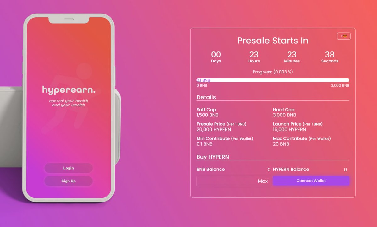hyperearn's tweet photo. Less than 24 hours are left untill #HYPERN IDO begins!

The team is ready! 

Are you?!

IDO: https://t.co/5TOqIf0B0y

#BSC #NFT #HYPERN #MoveToEarn #STEPN #SAFU https://t.co/O0Cr2YqfEv