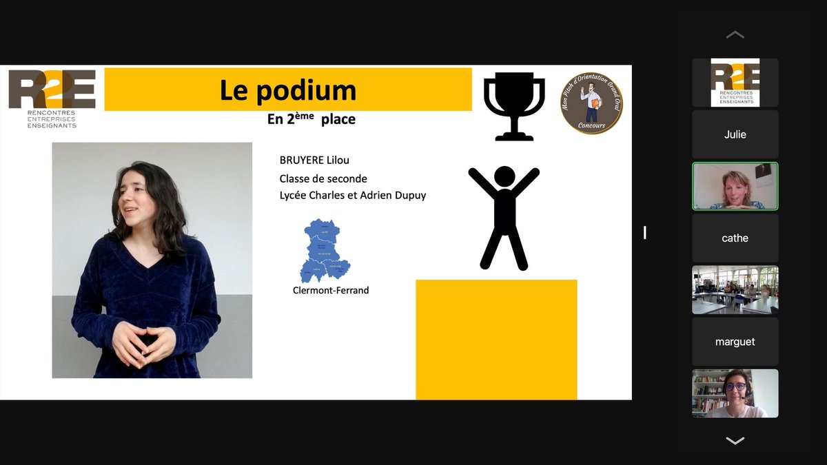 Rencontres2e's tweet photo. @lindaguillon a aux #secondes des #voiesgénérale et #voietechnologique les prix du #R2Econcours #MPOGO
Bravo aux gagnants :
- Sagnes Clément qui arrive 3ème
- Bruyere Lilou qui termine 2ème
- Belair Mathias, 1er des secondes du concours !!!
@HachetteEduc @TotalEnergies_F https://t.co/VP4WCAfBNN