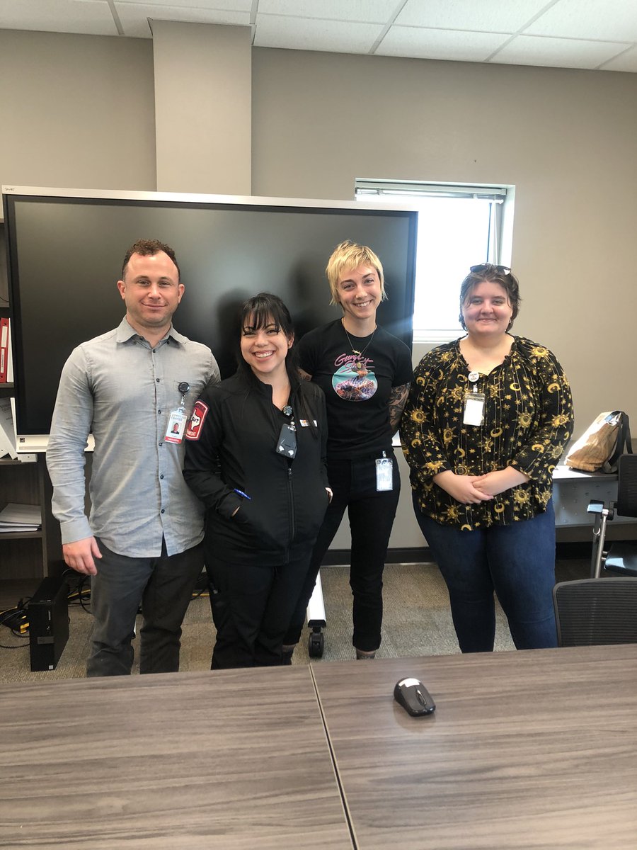 Celebrating EMS week the best way we know how!! With donuts and talking about MAT with <a href="/AustinEMSAssoc/">Austin EMS Association</a> <a href="/ATCEMS/">ATCEMS</a>’s very own Mike Sasser! The work we do wouldn’t be possible without our medics on staff and those out working in the community. Thank you for all you do 🧡