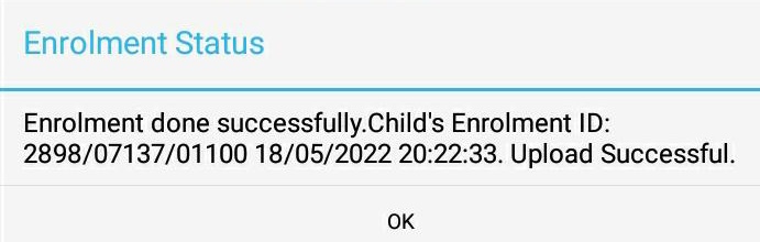 भीलवाड़ा जिले के हुरड़ा ब्लॉक् के CELC  संचालक महेन्द्र भाम्बी ने 0 से 5 साल के 1100 बच्चों के आधार बनाये।
<a href="/DoITCRaj/">Dept of IT&C, Raj</a> <a href="/SandeshNayak10/">Sandesh Nayak</a> 
<a href="/IA_Union/">IT Union Rajasthan Official</a>