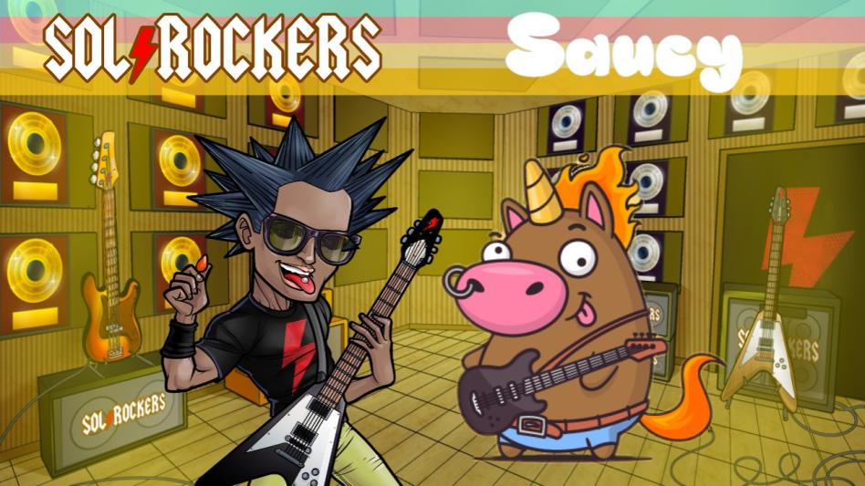 🎸We have teamed up with <a href="/SolRockersNFT/">SolRockers x The GoodFellas</a> to start recording our new Anthem! 

20x Rainbow Poop NFT
5x SolRockers WL

1⃣ Follow <a href="/SaucyU_nft/">Saucy Unicorns</a> and <a href="/SolRockersNFT/">SolRockers x The GoodFellas</a> 
2⃣ Follow + RT
3⃣ Tag 3 Friends

🎁Good luck (ends in 24h)

#NFTGiveaways #WLGiveaways #NFTProject