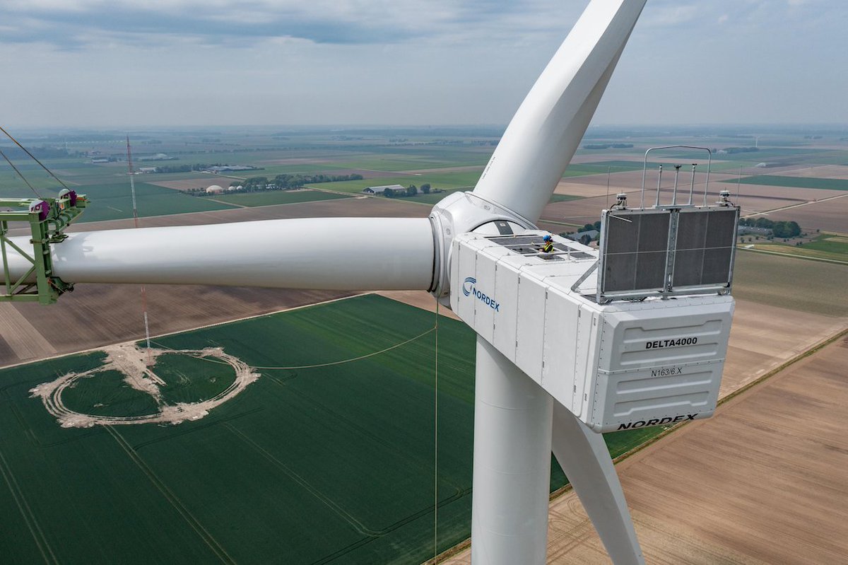 windpower_m's tweet photo. Nordex marks milestone with first installation of 6MW onshore wind turbine
#onshorewind #windpower #renewables
https://t.co/pgqSNzcZ39 https://t.co/UDxkROc8hG