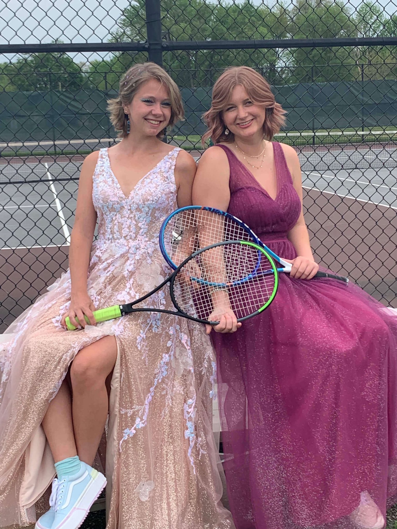 Mishawaka HS Girls Tennis on X Some of our tennis girls at Prom over the weekend Even had a prom dress tennis match https t 673HZnWqwT X