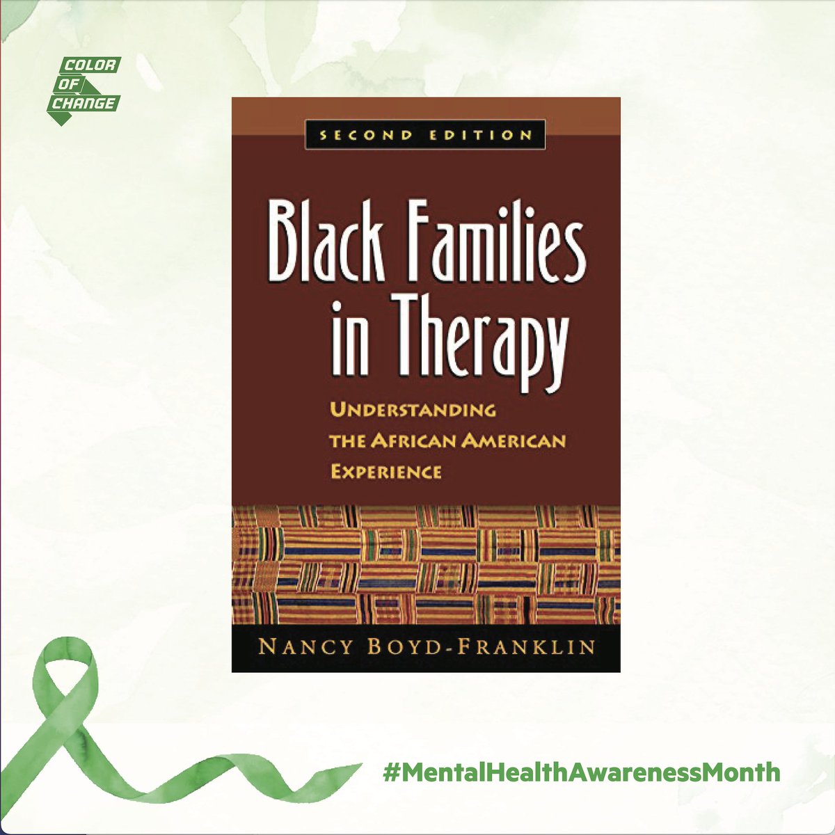 Book cover entitled, "Black Families in Therapy" by Nancy Boyd-Franklin