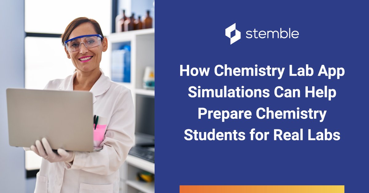 StembleLearning's tweet image. A chemistry lab app can help overwhelmed students be ready for in-person labs. When integrated with a traditional chemistry program, it provides students with improved outcomes – and a greater appreciation for chemistry. Learn more at hubs.la/Q017Lg7L0