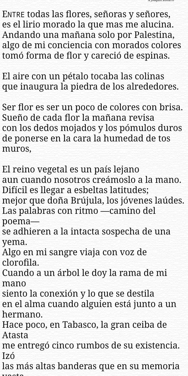 kp_roca's tweet photo. @marthadebayle @sandralorenzano Mi poema favorito "Discurso por las flores" Carlos Pellicer. https://t.co/ueWqFRnaZc