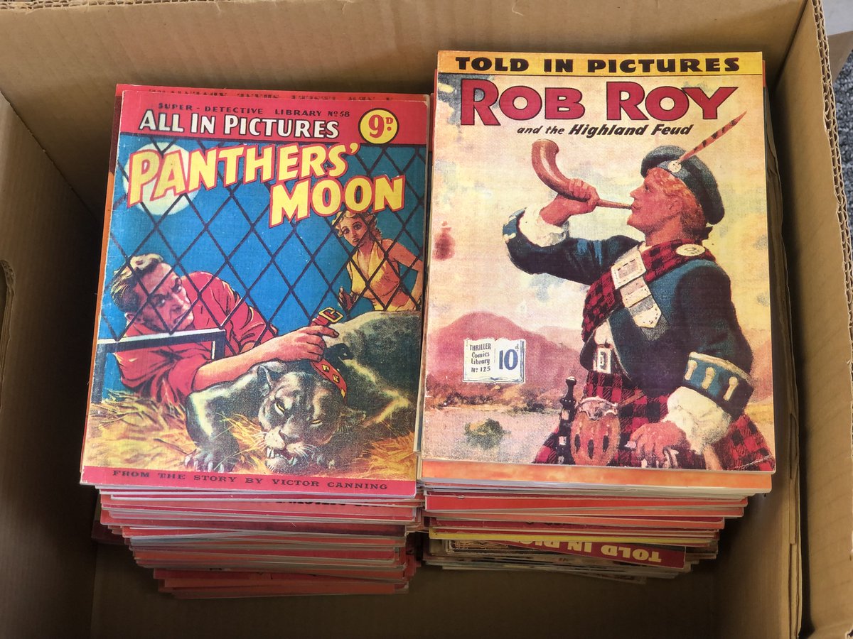 ClassicComicsUK's tweet photo. *NEW STOCK* 
Huge upload of Super Detective, Thriller Comics and new titles being added to our website, see all our latest uploads here https://t.co/4xx52BvaTR https://t.co/fnbnJxkMVM