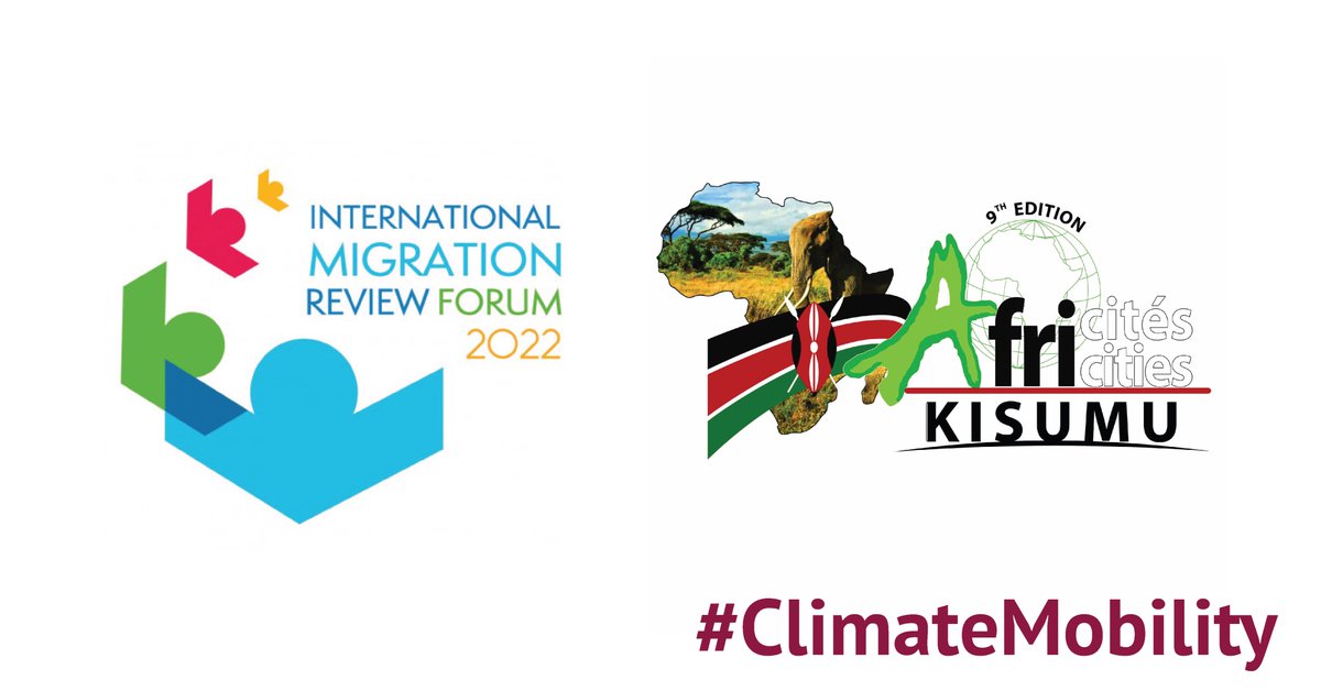 ACMI_Africa's tweet photo. At both the International Migration Review Forum (#IMRF) in NYC & @Africities9 in Kisumu #ClimateMobility is being discussed.
What are your key #ClimateMobility takeaways from the #IMRF & @Africities9? 💬
#ClimateAction #Cities4ClimateMobility #CitiesIMRF #Migration2022 https://t.co/eye3vk3jeO