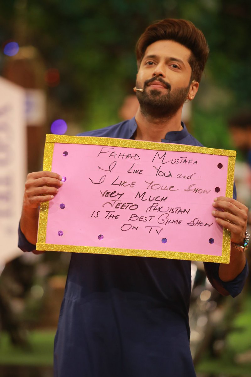 AamSaLarka's tweet photo. THE BIGGEST GAME SHOW OF PAKISTAN!!!
THE BEST &amp; MOST ENERGETIC HOST OF PAKISTAN!!! @fahadmustafa26 #8YearsOfJeetoPakistan https://t.co/4bWer5z6R7