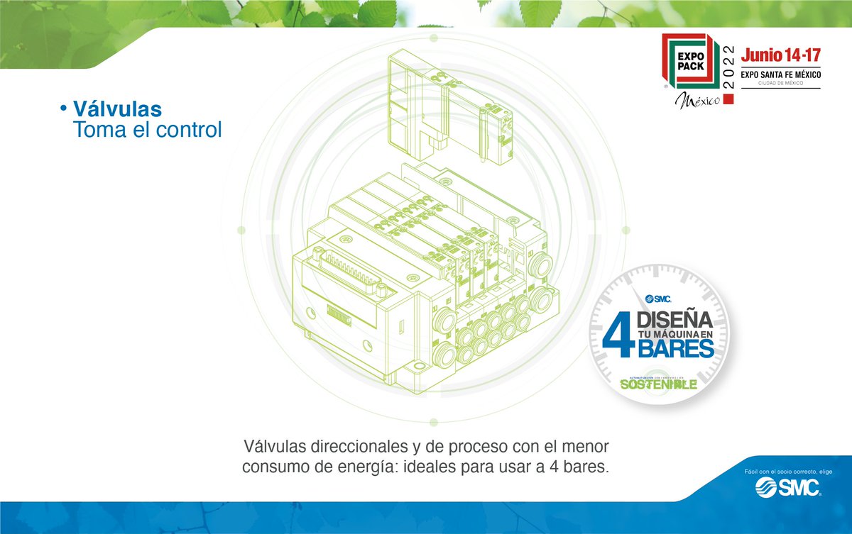 SMC_MX's tweet photo. Válvulas direccionales y de proceso con el menor consumo de energía: ideales para usar a 4 bares.
Lea más aquí https://t.co/PJ3vORBveS
https://t.co/JkrUYQq5z5
#SMC #Energyefficiency #4bar https://t.co/qjWf04d81t