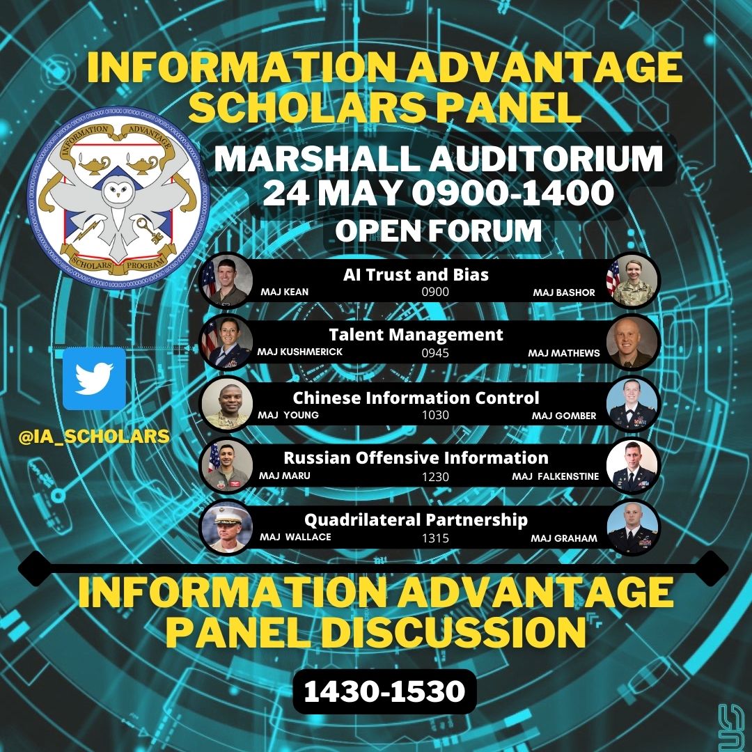 Join our Scholars as they present their thesis findings on 24 May.

IA Panel discussion with CADD and AMSC representatives from 1430-1530.