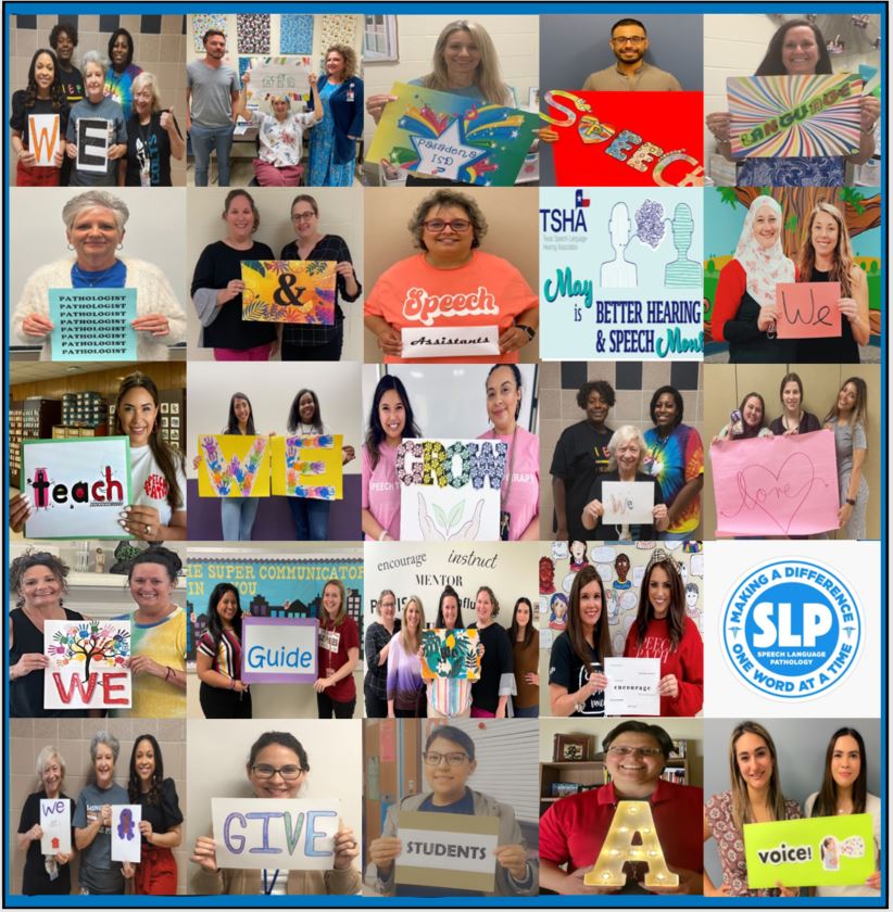 PasadenaISD_TX's tweet image. We love our Pasadena ISD Speech Language Pathologists. 💙 

Happy #SpeechLanguagePathologists Day!