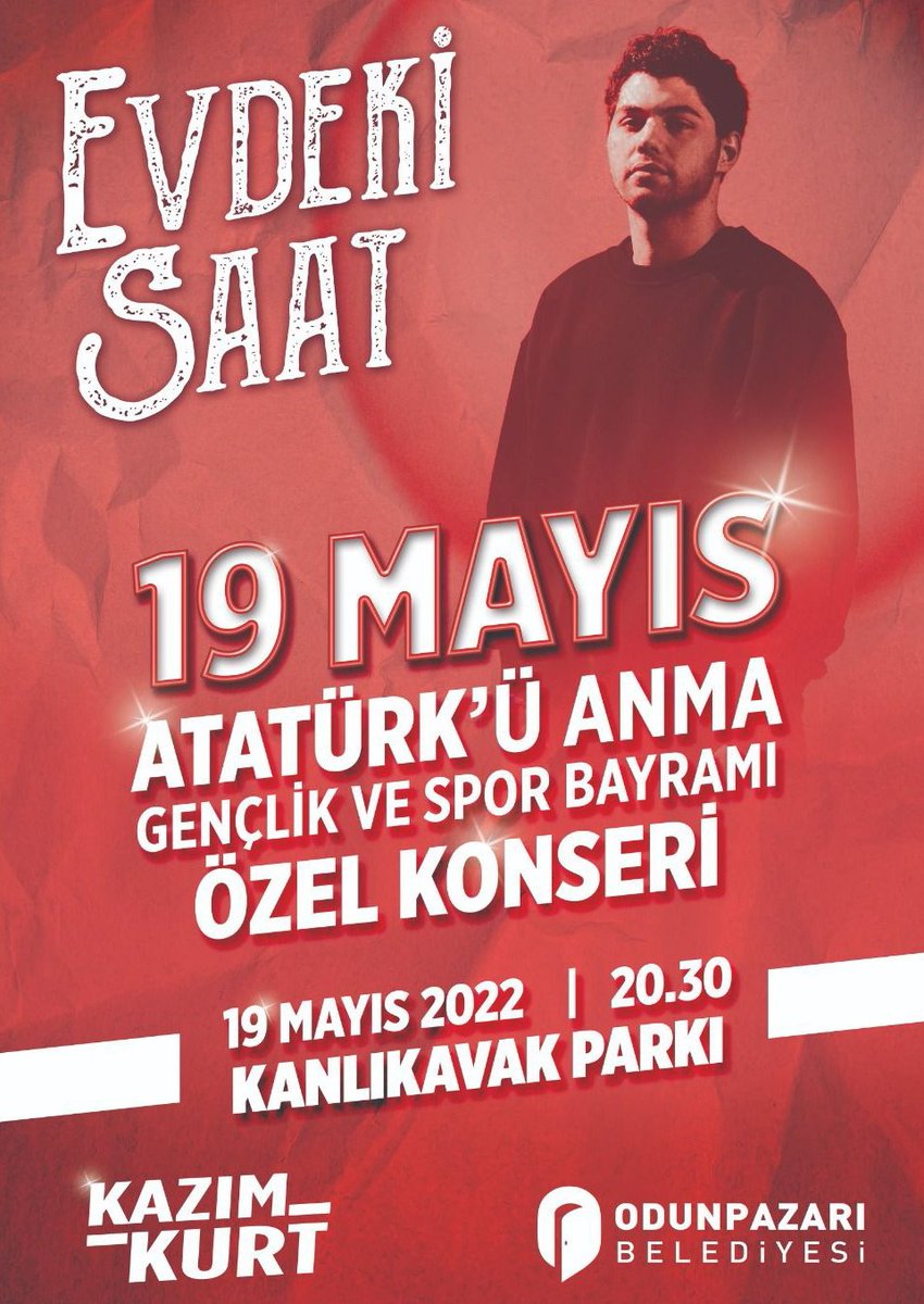 Yarın cıvıl cıvıl giyinip kanlıkavağa gelmeniz lazım <a href="/odunpazari/">Odunpazarı Belediyesi</a> konser ayarlamış bize 🥰