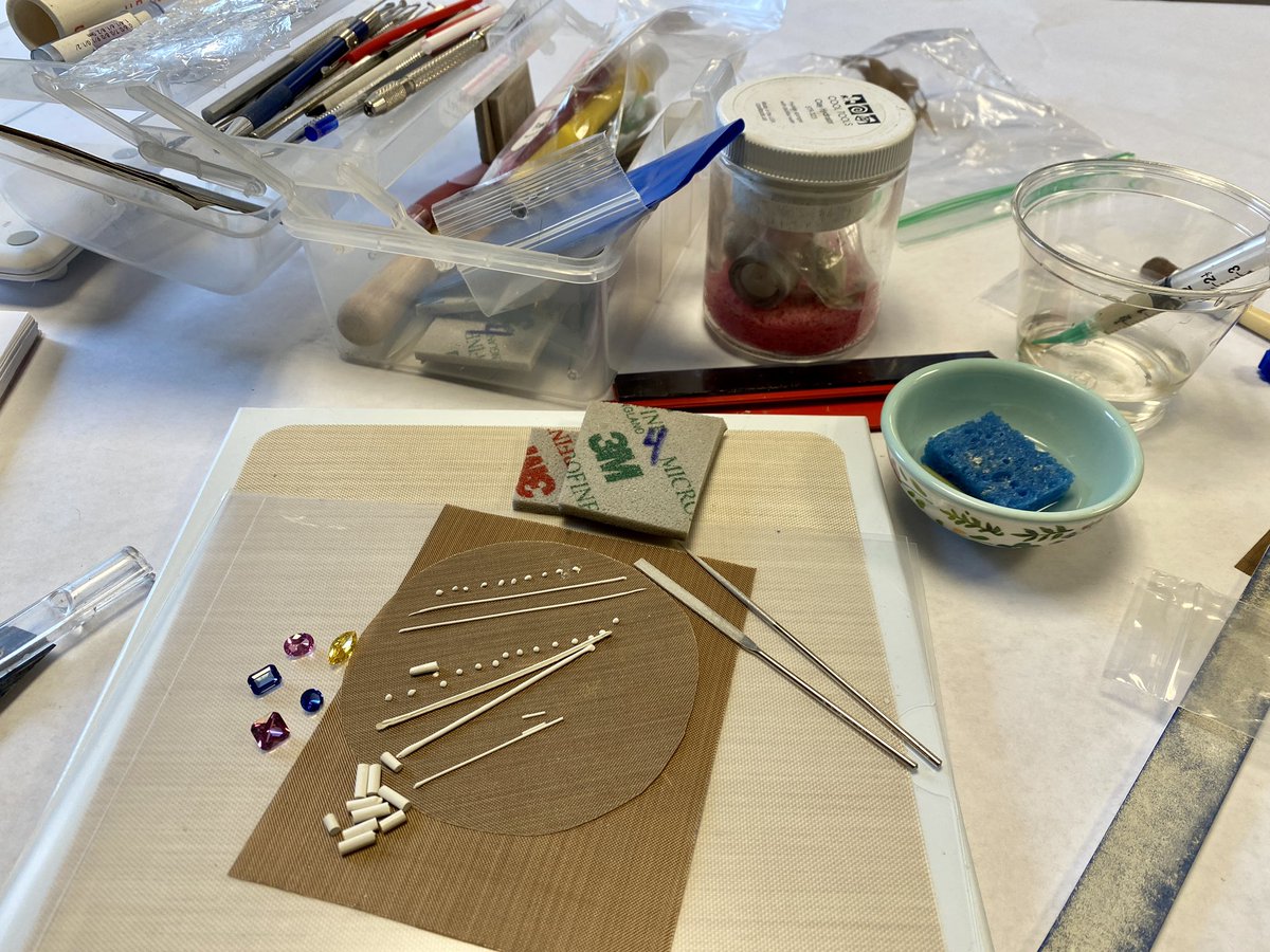 ReFindDesign's tweet photo. Day 1 of Stone Setting Ring class with Karen Trexler! @CoolToolsStore #Sinter22 https://t.co/hwkK3CxQHt
