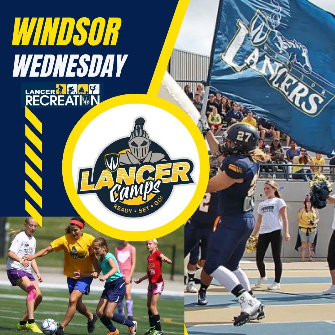 LancerRec's tweet photo. Happy #WindsorWednesday! What better way to celebrate than to take advantage of all of our summer camp early bird prices. Full prices start on June 1st! https://t.co/KMyjO12vXu #Registration #EarlyBird #SummerCamps #LancerRecConnect https://t.co/OWVwCT00hC