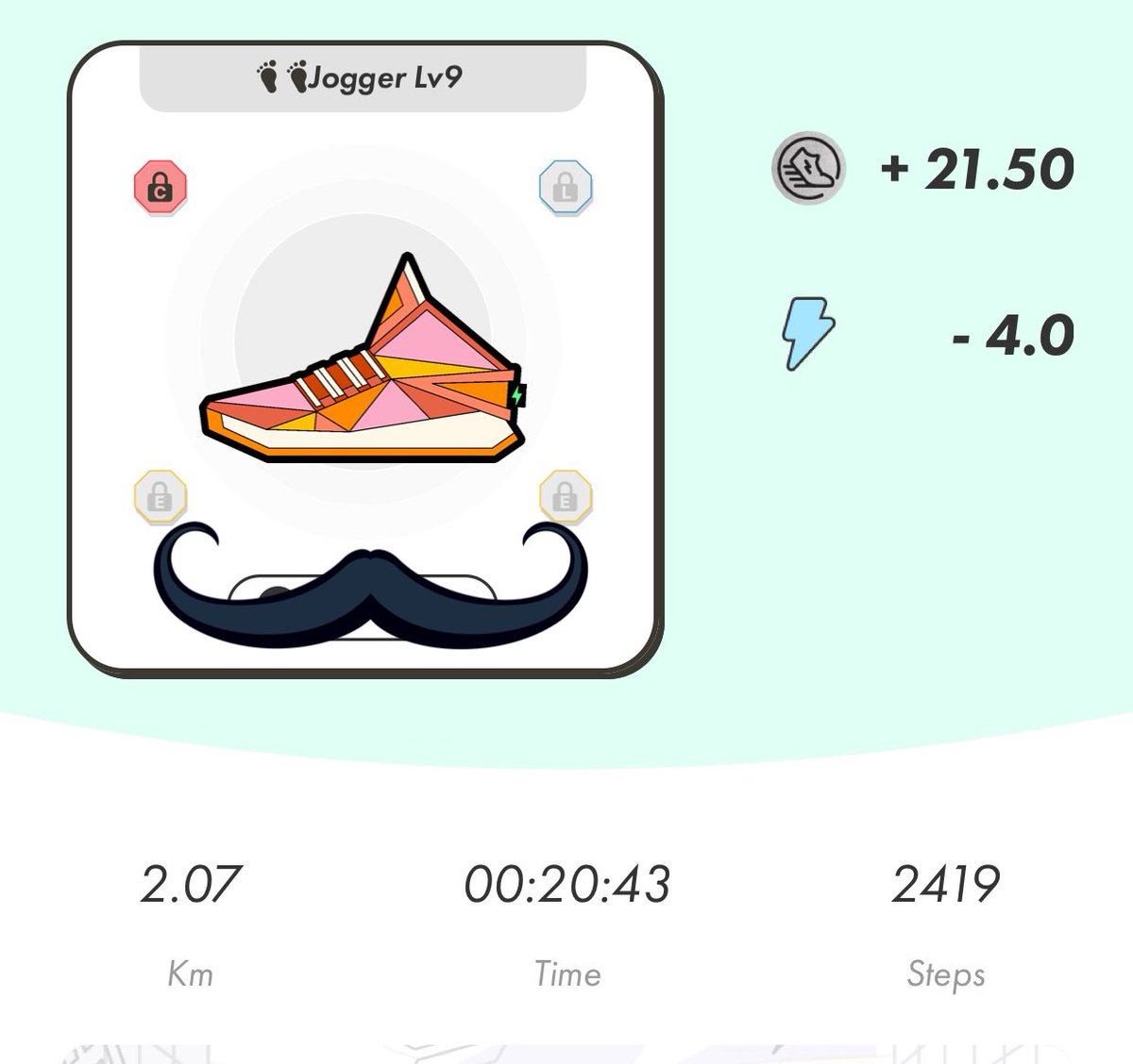 traderBogdan's tweet photo. I made $61.49 from jogging today.
👟❤️🙏🏼 

4 Energy⚡️= 20 minutes⏱
Earnings💰:21.5 GST =  62.49 USD

Thank you🙏🏼@Stepnofficial 

#StepN $GST $GMT $SOL #MoveToEarn #cryptocurrency #NFT #RunToRetirement #HealthAndWealth https://t.co/mmv6i95DN3