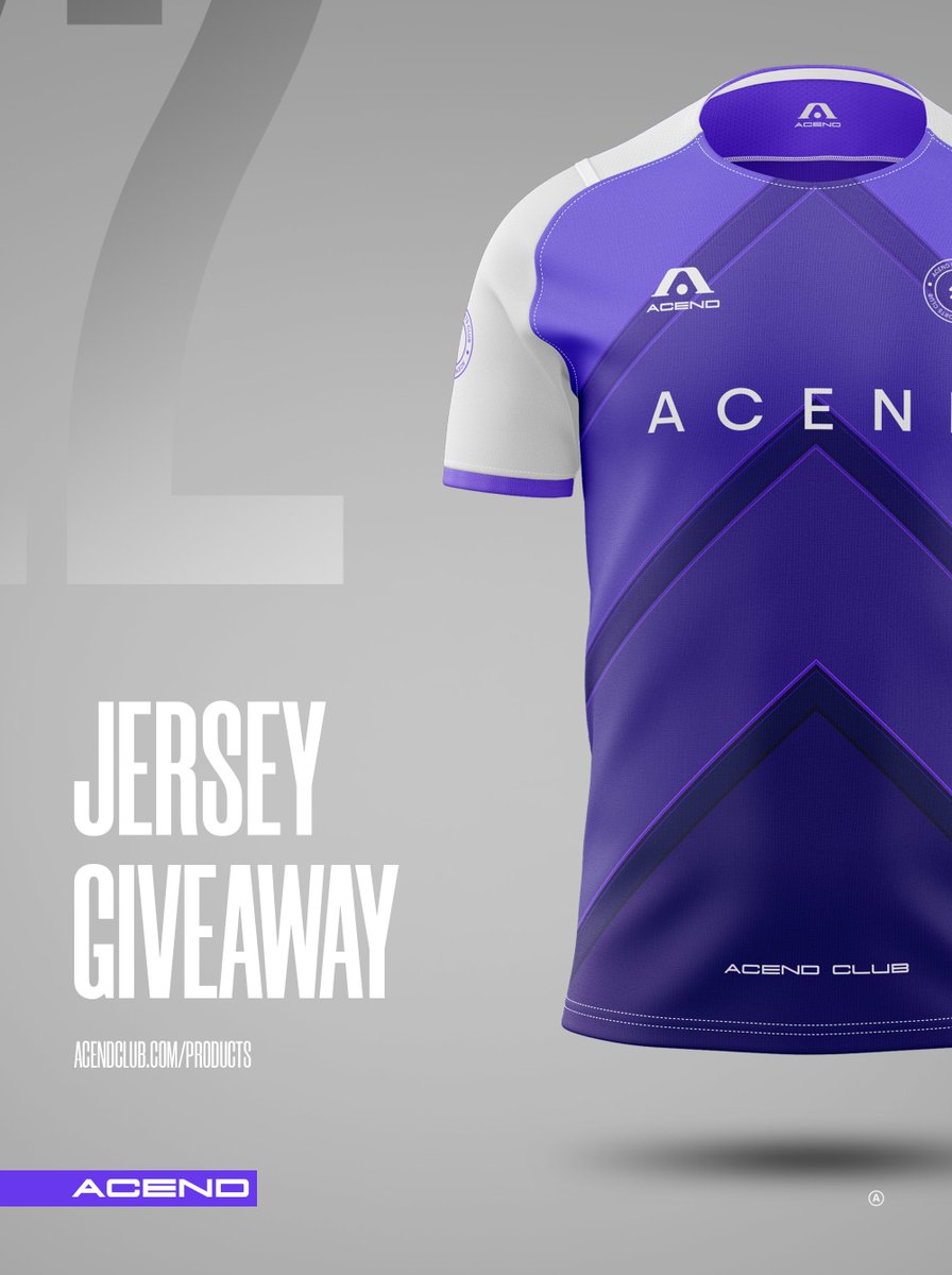 🥳GIVEAWAY TIME 🥳

You can get your own 2022 Acend Jersey, with customizable name on the back! 
 
In order to participate you only need to
-Follow mine and <a href="/AcendClub/">ACEND CLUB</a> account
-Like and retweet this post

Winner gets drawn this friday by our media guys, enjoy! 😇