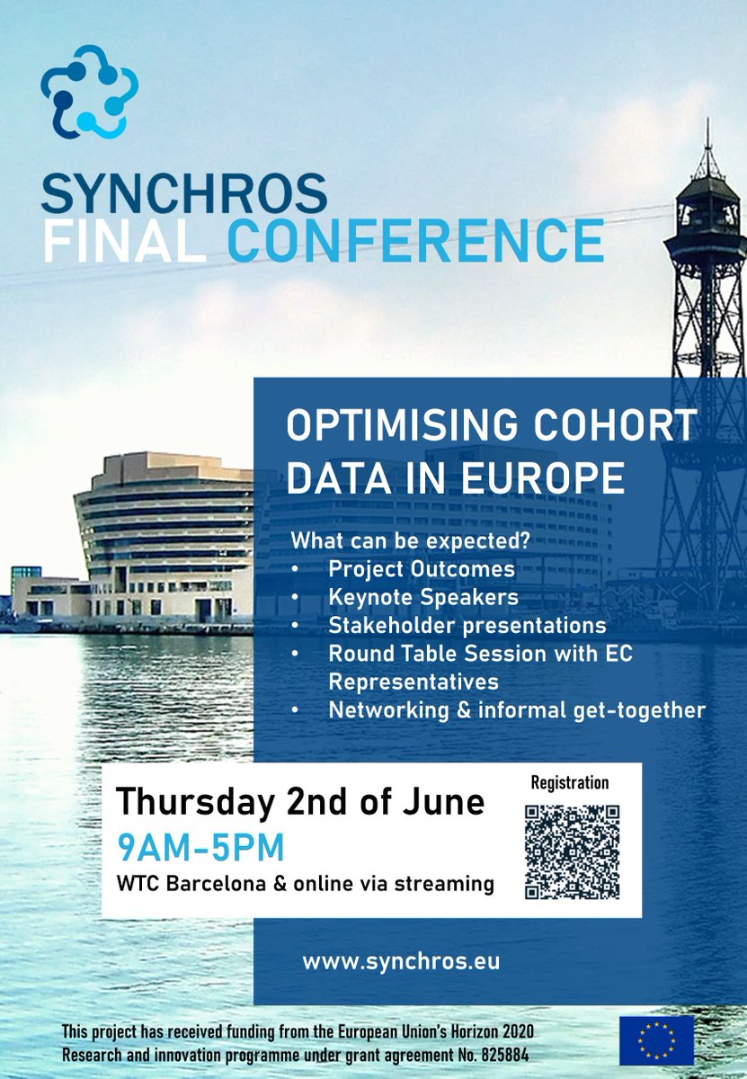 synchros_eu's tweet photo. Looking forward to hearing Prof. Scott Hofer (Director of the @UVicAging Institute on Aging and Lifelong Health) reflect on SYNCHROS strategic agenda for an optimal #cohort coordination at @synchros_eu final #conference on the 2nd of June. Join us and register now ⤵️ https://t.co/utMLKWHojG