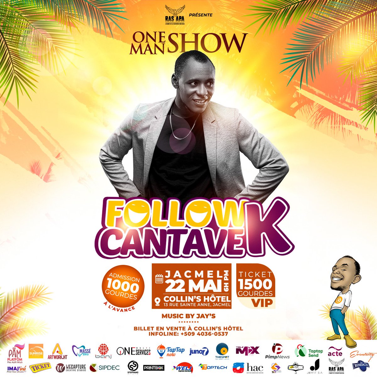 JACMEL : Follow cantave.k ap nan Jacmel Dimanch sa nan "COLLIN'S HOTEL" .  Tag moun Jacmel yooooo